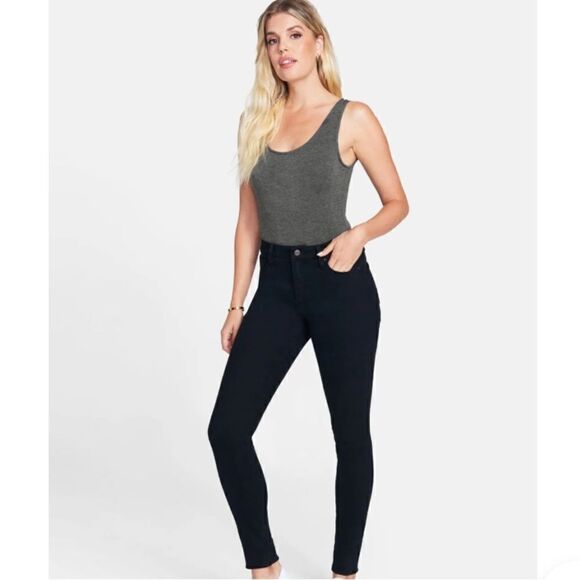 Alloy Apparel Charcoal Grey Tall Tank Bodysuit Small NWT - Picture 5 of 9